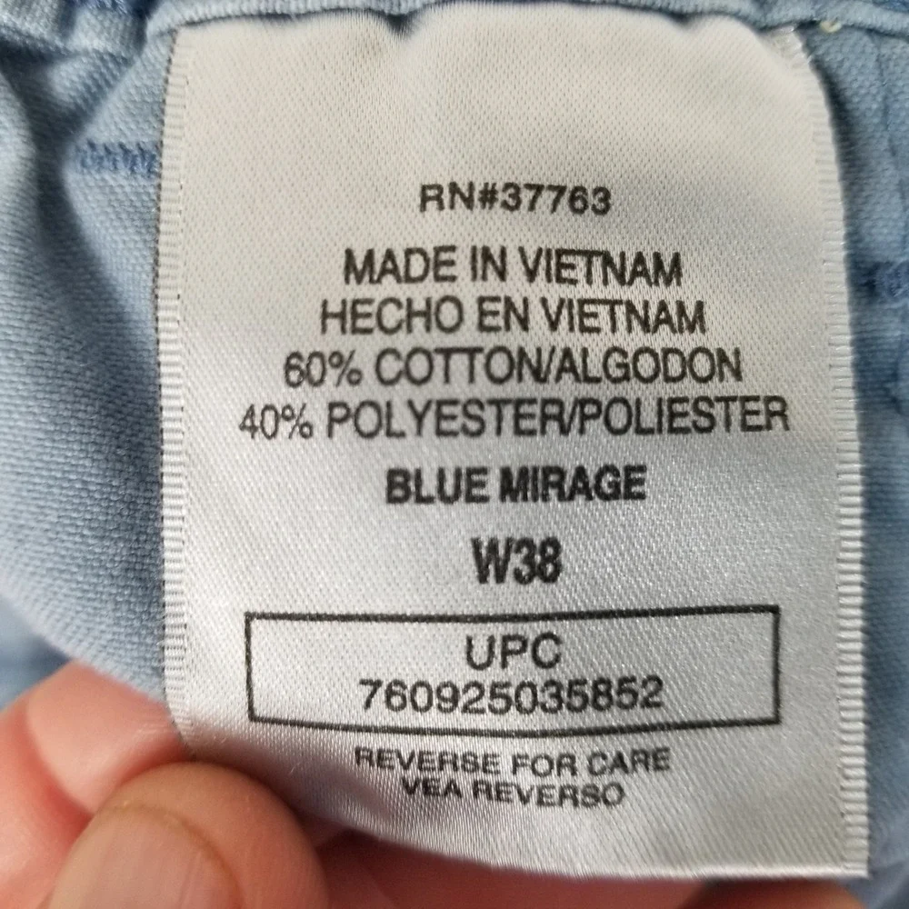 Savane Cargo Shorts Mens 38 Blue Mirage Blue Cotton Blend Utility Pockets Casual